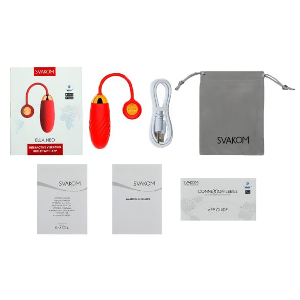 Svakom Ella Neo - vibrerende æg med app - rød