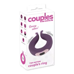  Couples Choice - penisring med 2 motorer - genopladelig - lilla