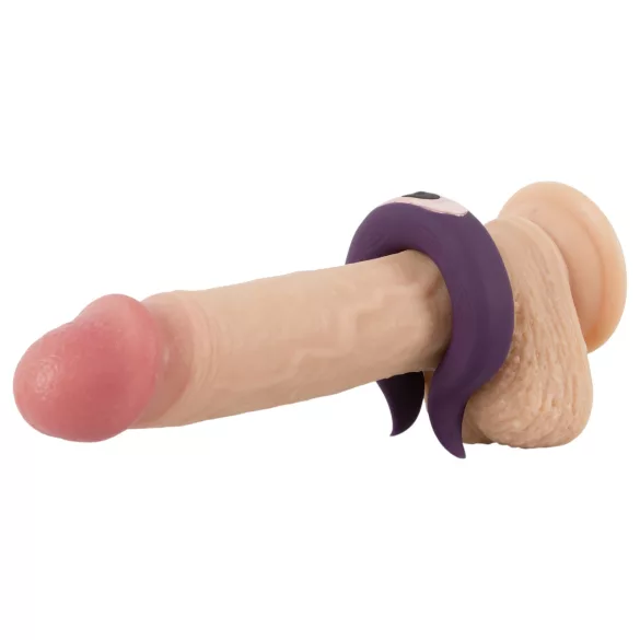 Couples Choice - penisring med 2 motorer - genopladelig - lilla
