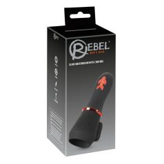 Rebel - penisvibrator med 2 motorer - genopladelig - sort