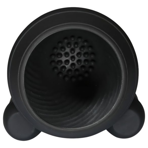 Rebel - penisvibrator med 2 motorer - genopladelig - sort