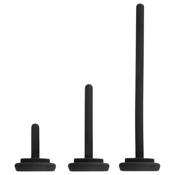 Rebel - penispumpe med vibrator og dilator - sort