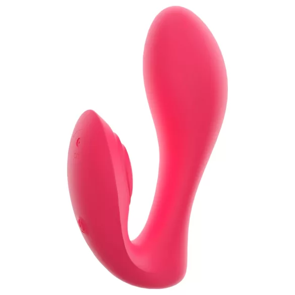SMILE - trussevibrator med fjernbetjening - genopladelig - pink
