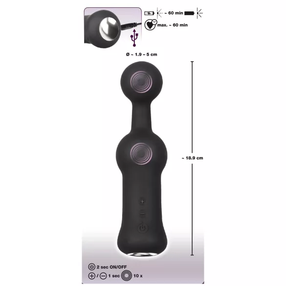 Black Velvets - Prostata vibrator (sort)