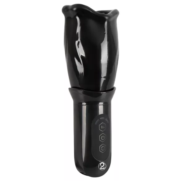 STROKER - roterende masturbator - opladelig - sort