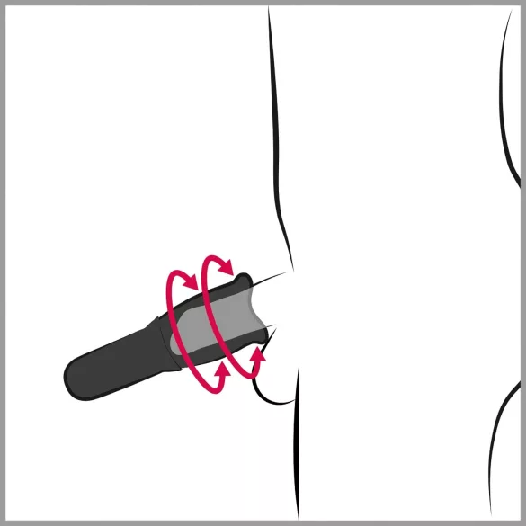 STROKER - roterende masturbator - opladelig - sort