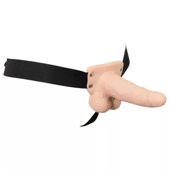 You2Toys - strap-on dildo med vibration - hul - natur