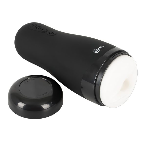 Rebel - masturbator med 3 funktioner og varme - genopladelig masturbator