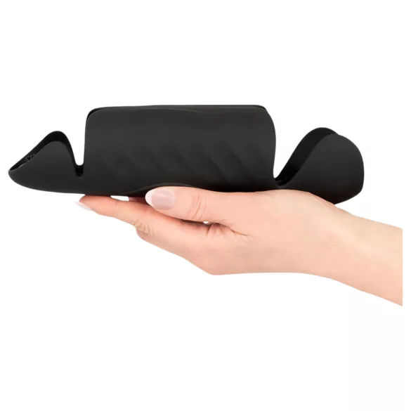 Rebel - penishovedvibrator med 3 motorer - sort