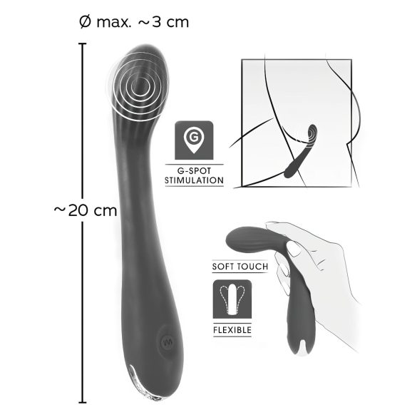 SMILE G-spot - G-punkt vibrator med riller - genopladelig - lilla