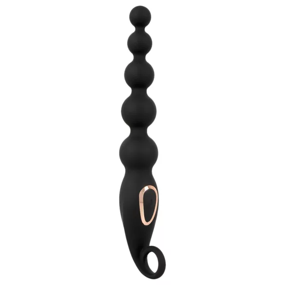ANOS - analperlekæde vibrator - sort