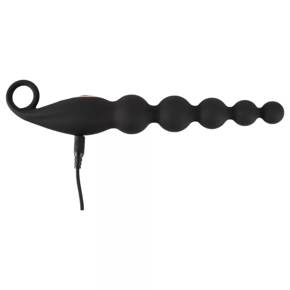 ANOS - analperlekæde vibrator - sort