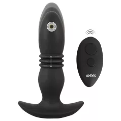 ANOS - anal vibrator med fjernbetjening - svart