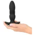 ANOS - anal vibrator med fjernbetjening - svart