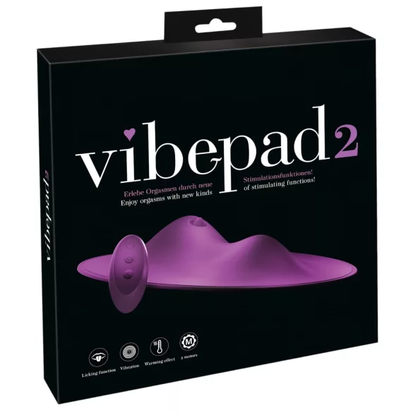 VibePad 2 - klitorisvibrator pude - vibratorfunktion - lilla