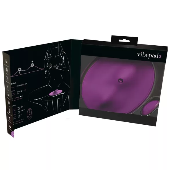 VibePad 2 - klitorisvibrator pude - vibratorfunktion - lilla