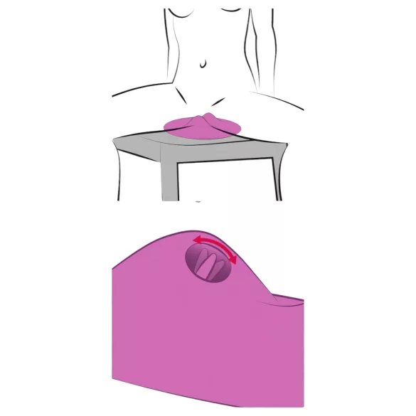 VibePad 2 - klitorisvibrator pude - vibratorfunktion - lilla