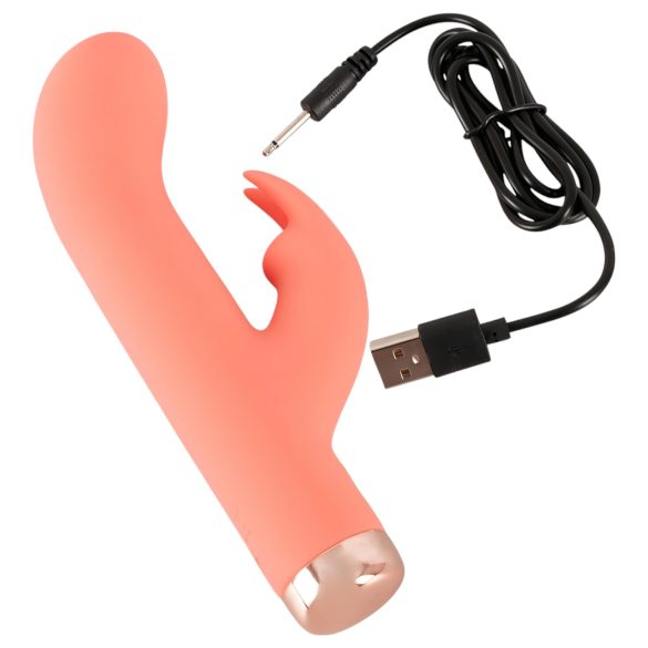 You2Toys - mini rabbit vibrator - genopladelig - fersken