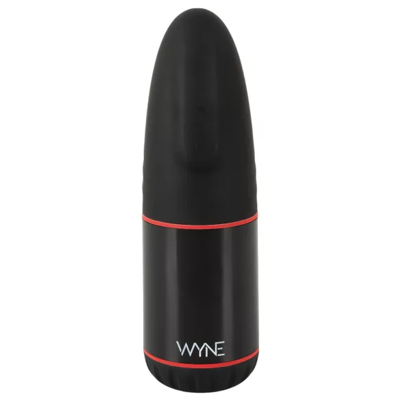 WYNE 02 - masturbator med vibration og sug - genopladelig - sort/hvid
