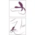 Couples Choice - penisring med fjernbetjening - genopladelig - lilla