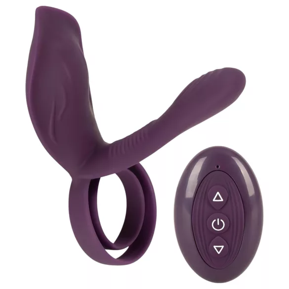 Couples Choice - penisring med fjernbetjening - genopladelig - lilla
