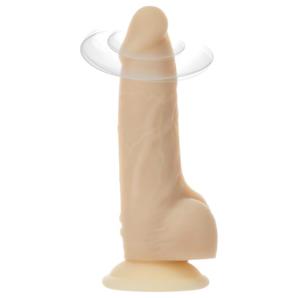Naked Addiction Rotating 7 - roterende vibrator (18cm) - naturlig