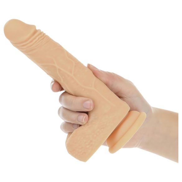 Naked Addiction - lukkende vibrator - thrust funktion - 19cm - natur
