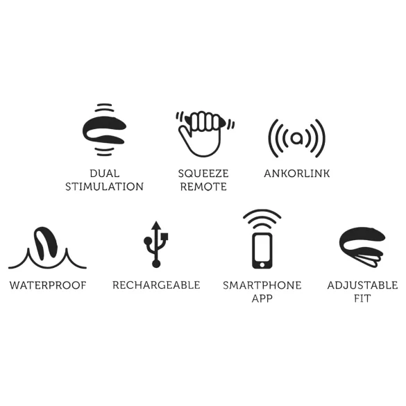 We-Vibe Chorus - parvibrator med appstyring - genopladelig - orange