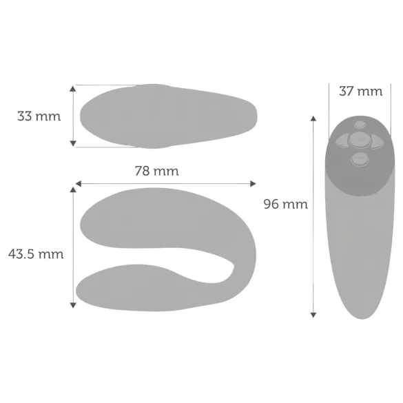 We-Vibe Chorus - parvibrator med appstyring - genopladelig - orange