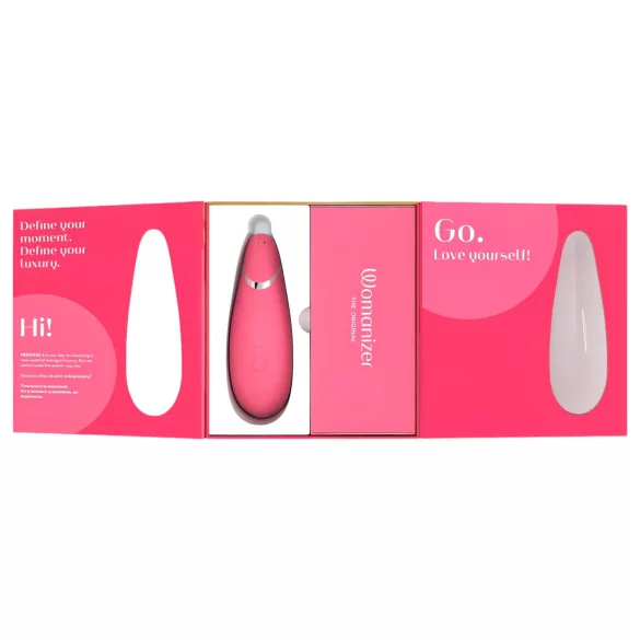 Womanizer Premium 2 - klitorisvibrator med lufttryksbølger - pink