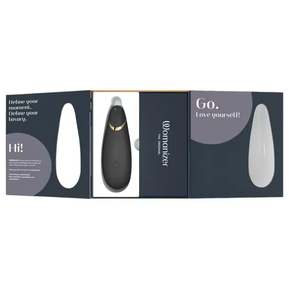 Womanizer Premium 2 - klitorisvibrator med lufttryk - sort