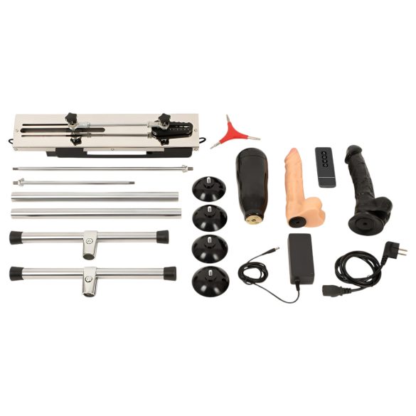 The Banger Fucking Machine - dobbelt sexmaskine med 2 dildoer og 1 kunstskede