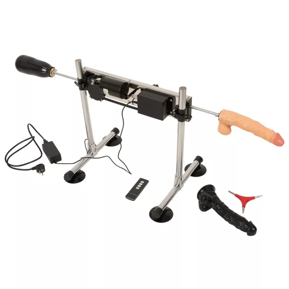 The Banger - sexmaskine - dobbeltfunktion med 2 dildoer og 1 kunstig vagina