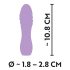 Cuties Mini 3 - genopladelig, vandtæt spiralvibrator (lilla)