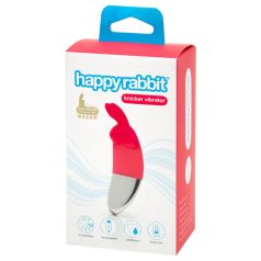   Happyrabbit - klitorisvibrator med fjernbetjening - genopladelig - rød