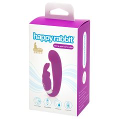   Happyrabbit - G-punkt vibrator med klitorisarm - genopladelig - lilla