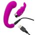 Happyrabbit - G-punkt vibrator med klitorisarm - genopladelig - lilla