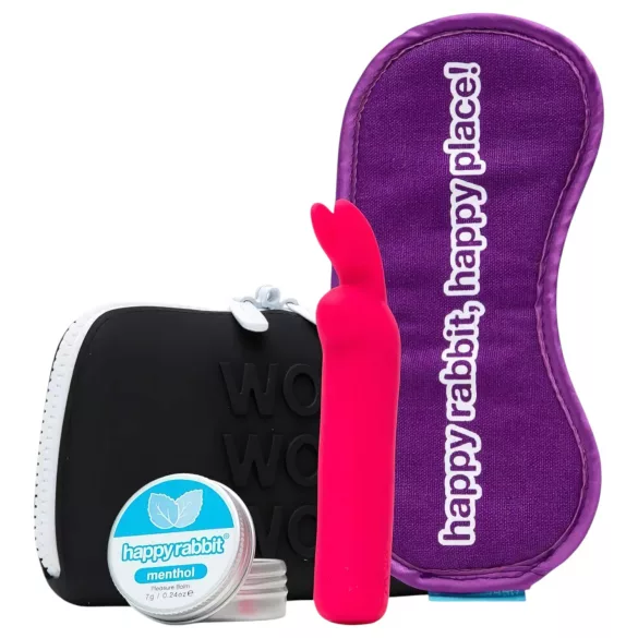 Happyrabbit - klitorisvibrator sæt - genopladelig - 4 dele