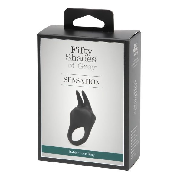 Fifty Shades - Kælen penisring med klitorisstimulator (sort)