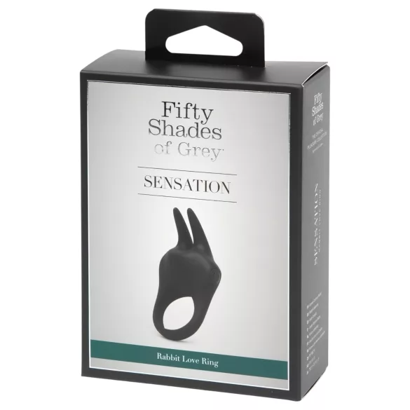 Fifty Shades - Kælen penisring med klitorisstimulator (sort)