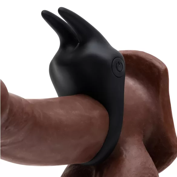 Fifty Shades - Kælen penisring med klitorisstimulator (sort)