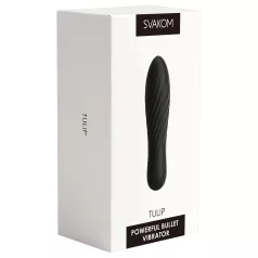 Svakom Tulip - genopladelig, mini stavvibrator (sort)