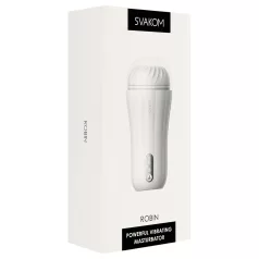 Svakom Robin - opladelig masturbator (hvid)
