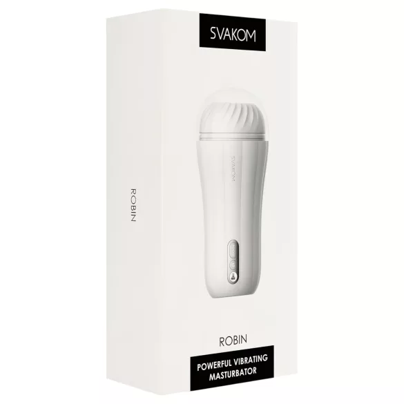 Svakom Robin - opladelig masturbator (hvid)