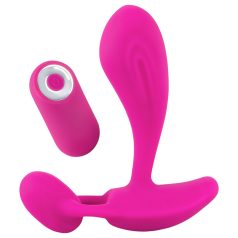   SMILE RC - G-punktsvibrator med fjernbetjening - genopladelig - pink