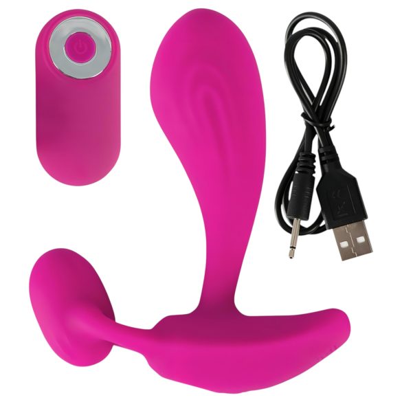 SMILE RC - genopladelig G-punkts vibrator med fjernbetjening (pink)