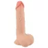 Nature Skin - dildo med hud - 19 cm (naturfarvet)