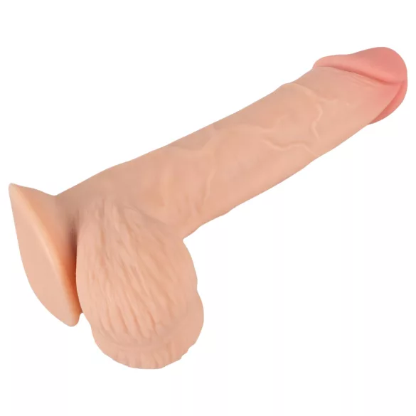 Nature Skin - dildo med hud - 19 cm (naturfarvet)
