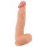 Naturlig hud - dildo med hud - 25cm (naturlig)