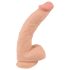 Naturlig hud - dildo med hud - 25cm (naturlig)